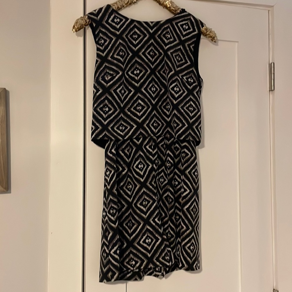 Black Printed Romper